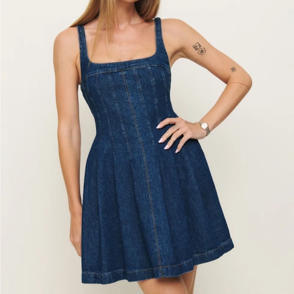 Violet Denim Mini Dress